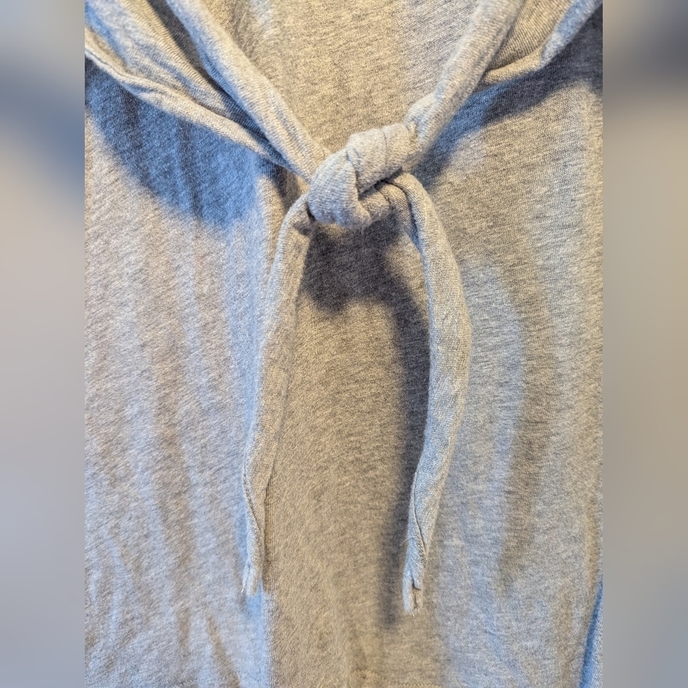 J.Crew T-shirt dress grey XXS thin soft cotton can be worn as a shirt also - Picture 2 of 10